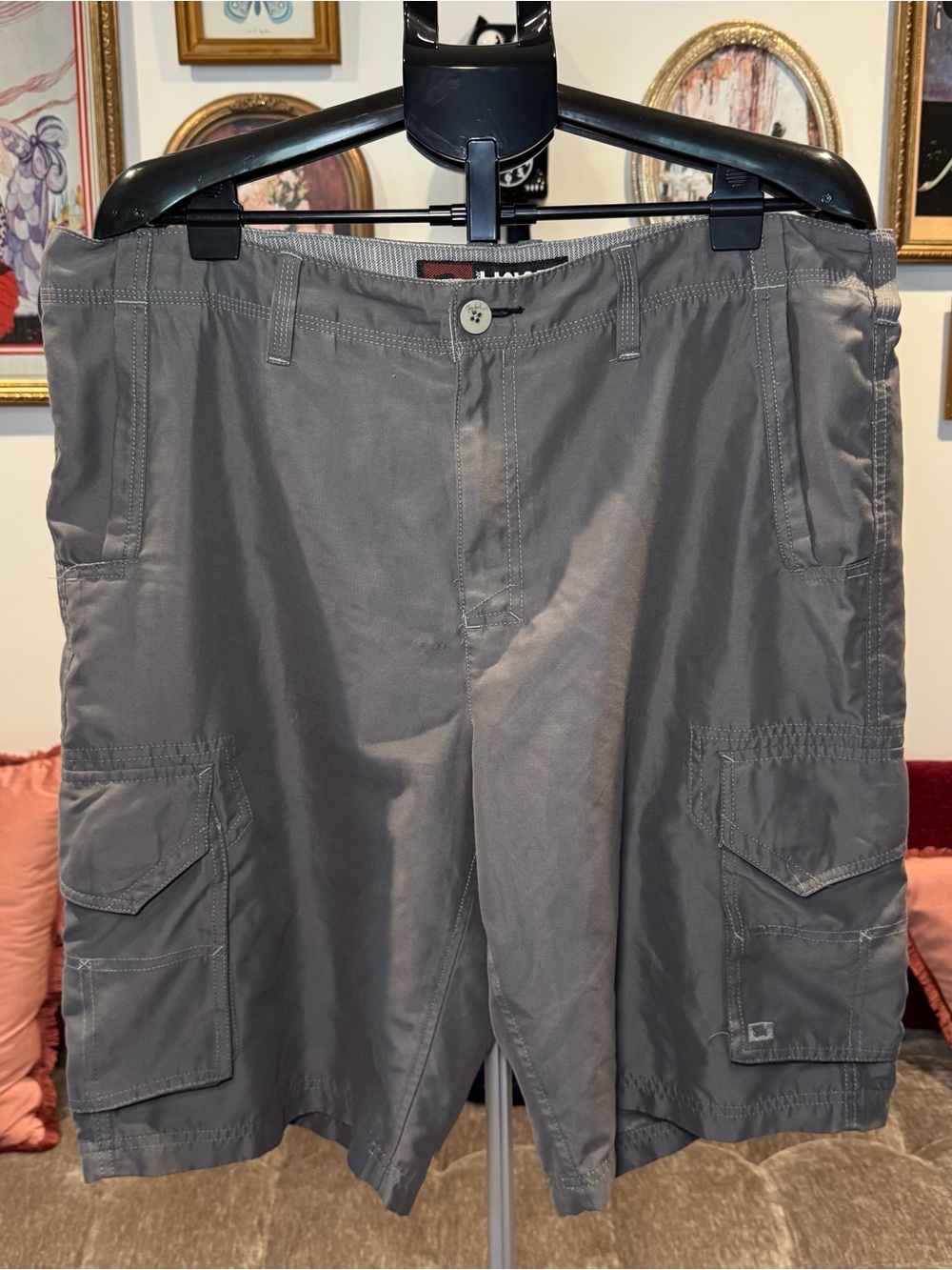 Tony Hawk Y2K Men’s Gray Cargo Shorts